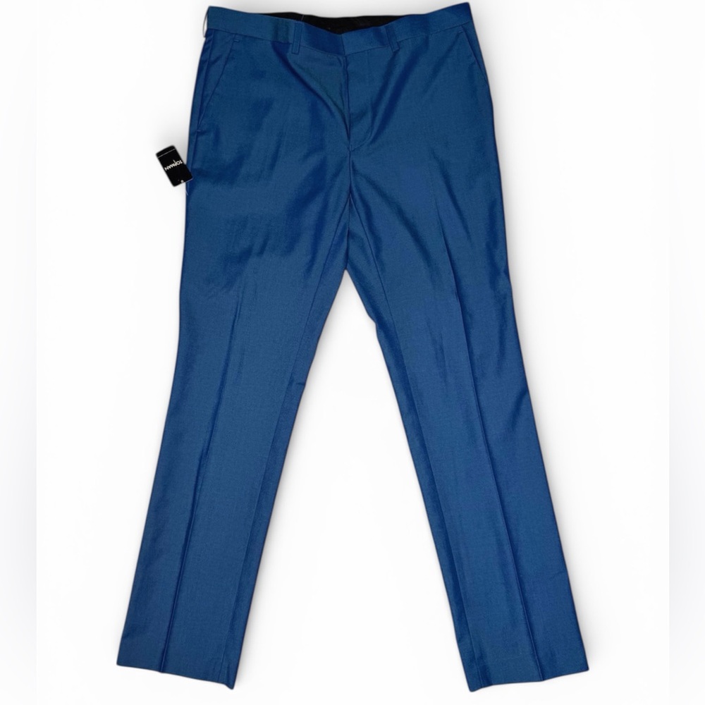 Men's SKINNY FIT TEXTURED PANTS IN Blue NTW